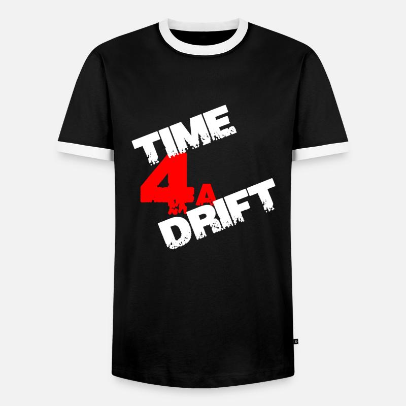 Time 4 a Drift Geschenk - Männer Kontrast-T-Shirt - Schwarz/Weiß