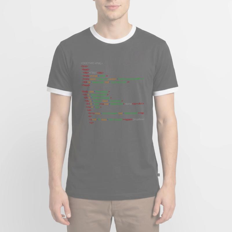 HTML5 code Men's Ringer Shirt