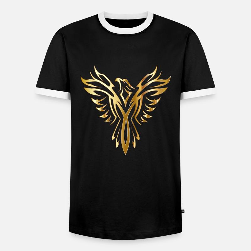 PHOENIX - Men's Ringer Shirt - black/white