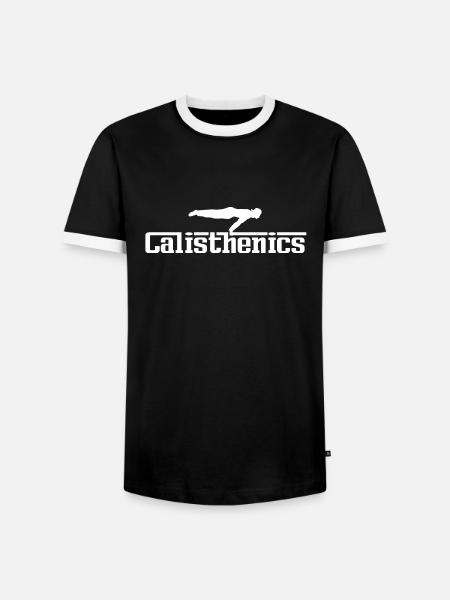 calisthenics - Men's Ringer Shirt - black/white