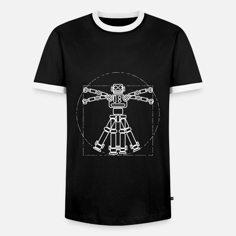 Artificial intelligence - Men's Ringer Shirt - black/white