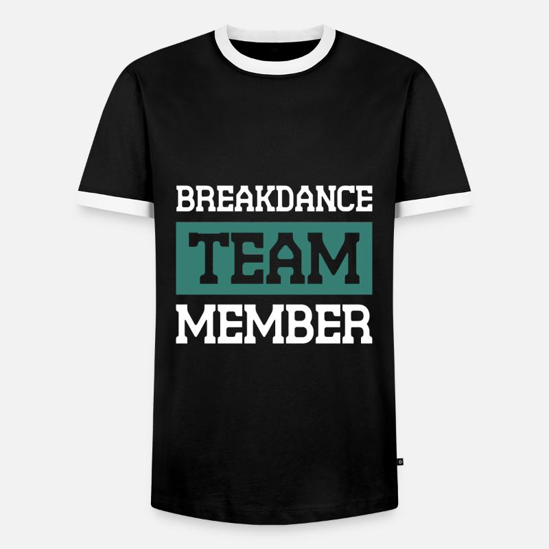 Breakdance Team - Men's Ringer Shirt - black/white