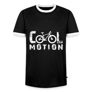 Mouvement cool - T-shirt contrasté Homme - noir/blanc - Devant - AI Model Female 172 light (172cm) & AI Model Male 178 light (178cm)