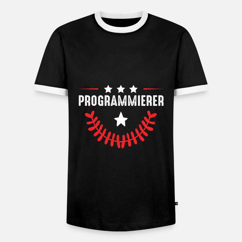 Programmierer Beruf - Männer Kontrast-T-Shirt - Schwarz/Weiß