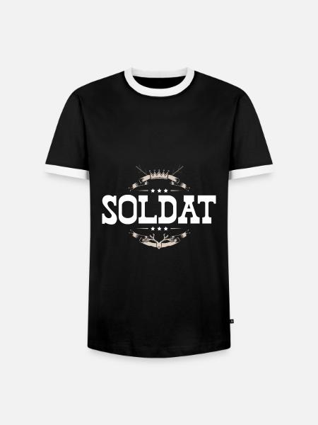 Soldat Beruf - Männer Kontrast-T-Shirt - Schwarz/Weiß