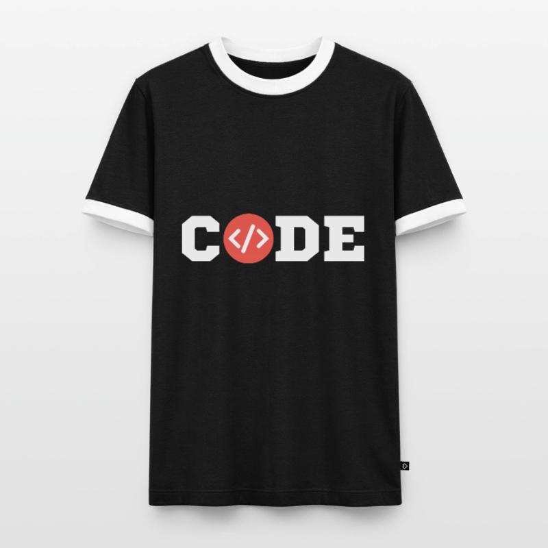 Code Coder Informatiker Informatik Programmierer Männer Kontrast-T-Shirt