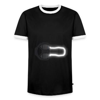 GS 1250 - für Männer und Frauen - Männer Kontrast-T-Shirt - Schwarz/Weiß - Vorne - AI Model Female 172 light (172cm) & AI Model Male 178 light (178cm)