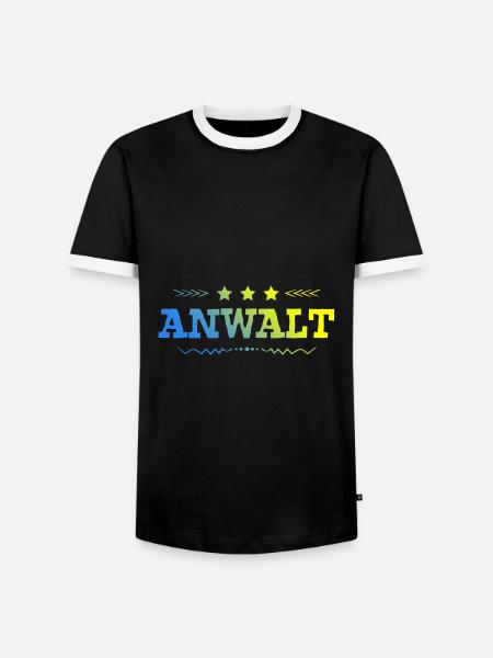 Anwalt Beruf - Männer Kontrast-T-Shirt - Schwarz/Weiß