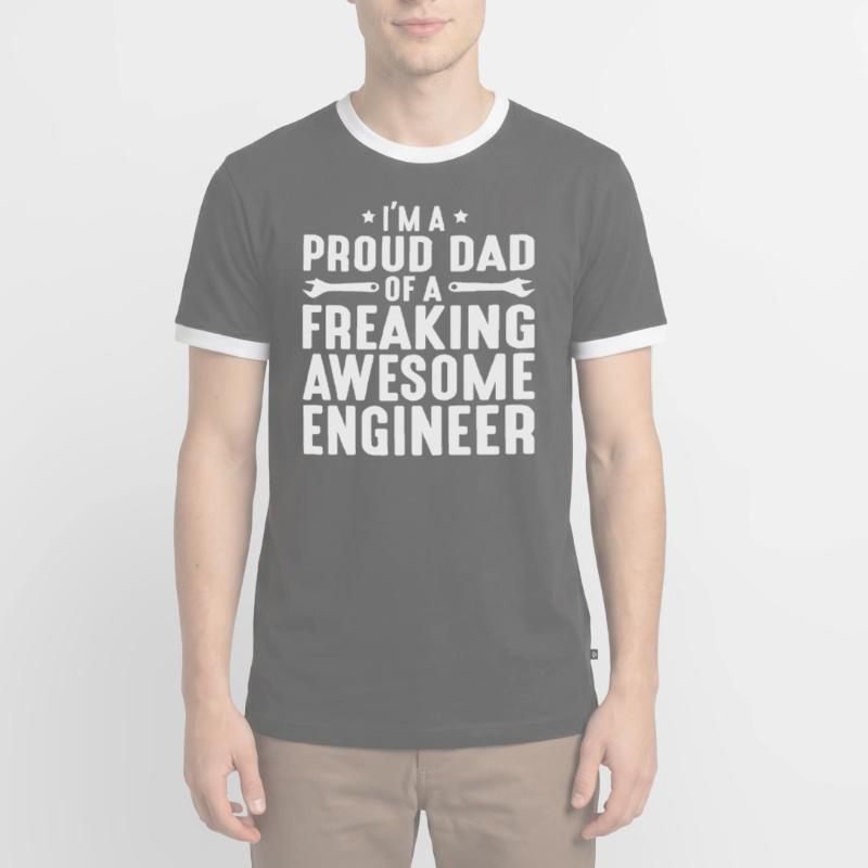 Engineer Brain Mechanical Engineering Electrical Engineering Son Men's Ringer Shirt