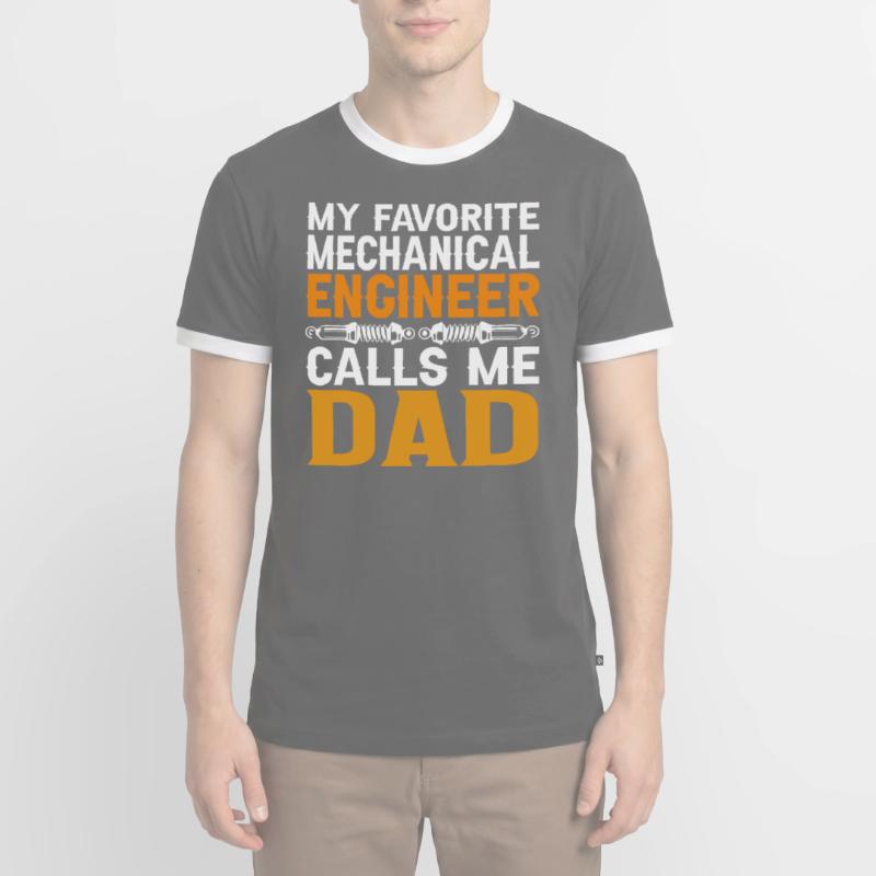 Engineer Brain Mechanical Engineering Electrical Engineering Son Men's Ringer Shirt