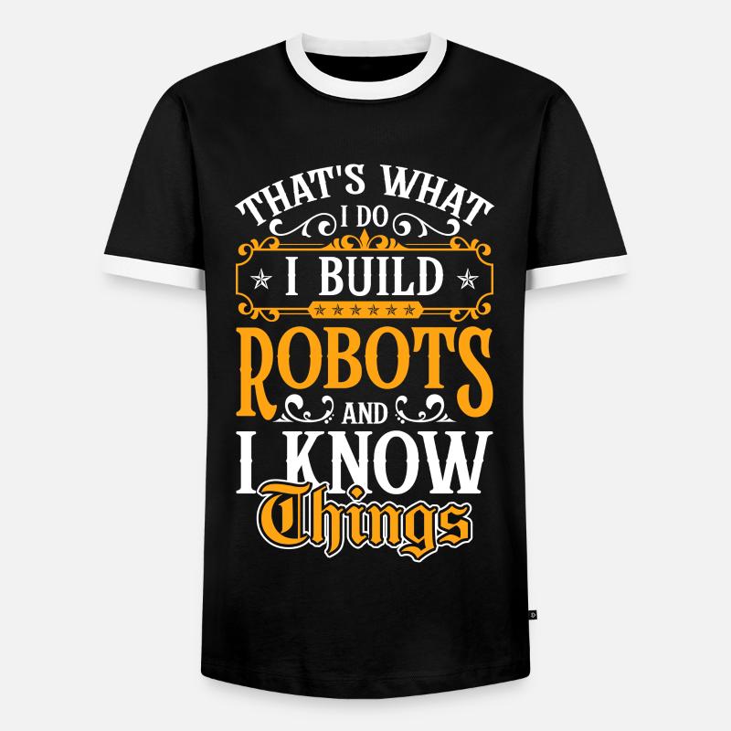 Machine Robotics Robotnik - Men's Ringer Shirt - black/white