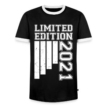 2021 Jubiläum Geboren im Jahr 2021 Limitierte Auflage - Männer Kontrast-T-Shirt - Schwarz/Weiß - Vorne - AI Model Female 172 light (172cm) & AI Model Male 178 light (178cm)
