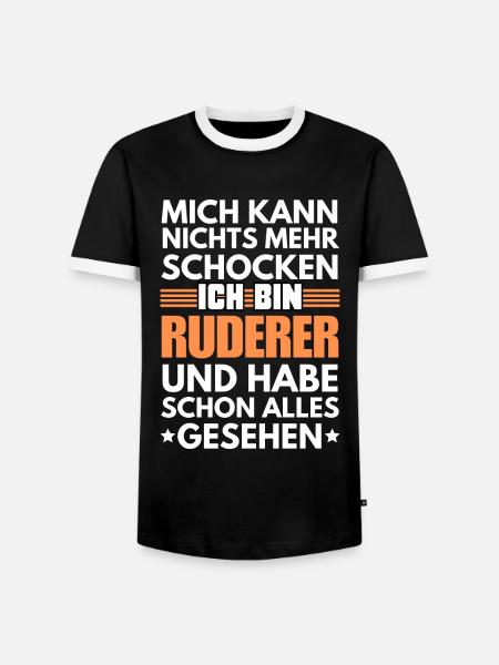 Rameur non choquable - T-shirt contrasté Homme - noir/blanc