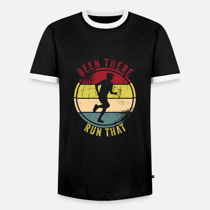 Marathon - Men's Ringer Shirt - black/white