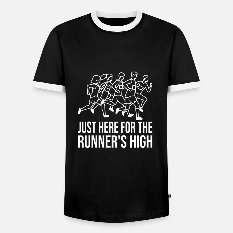 Marathon - Men's Ringer Shirt - black/white