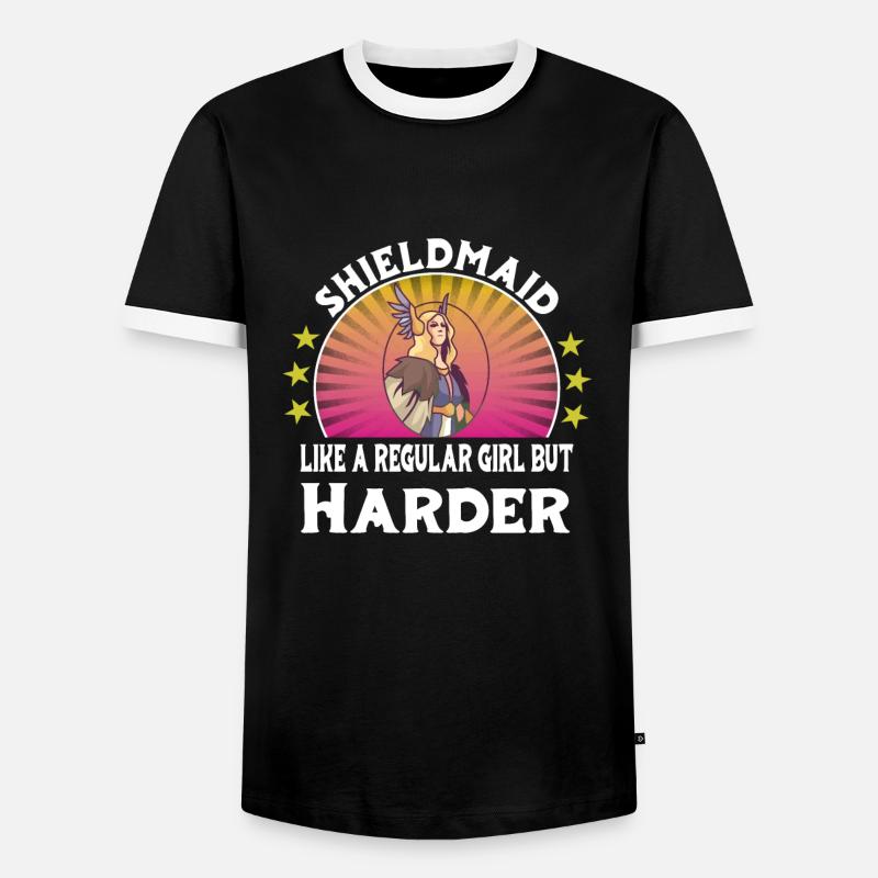 Wikinger - Männer Kontrast-T-Shirt - Schwarz/Weiß