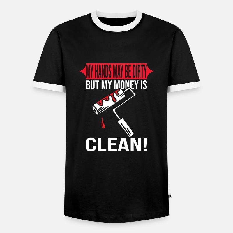 Painter - Men's Ringer Shirt - black/white