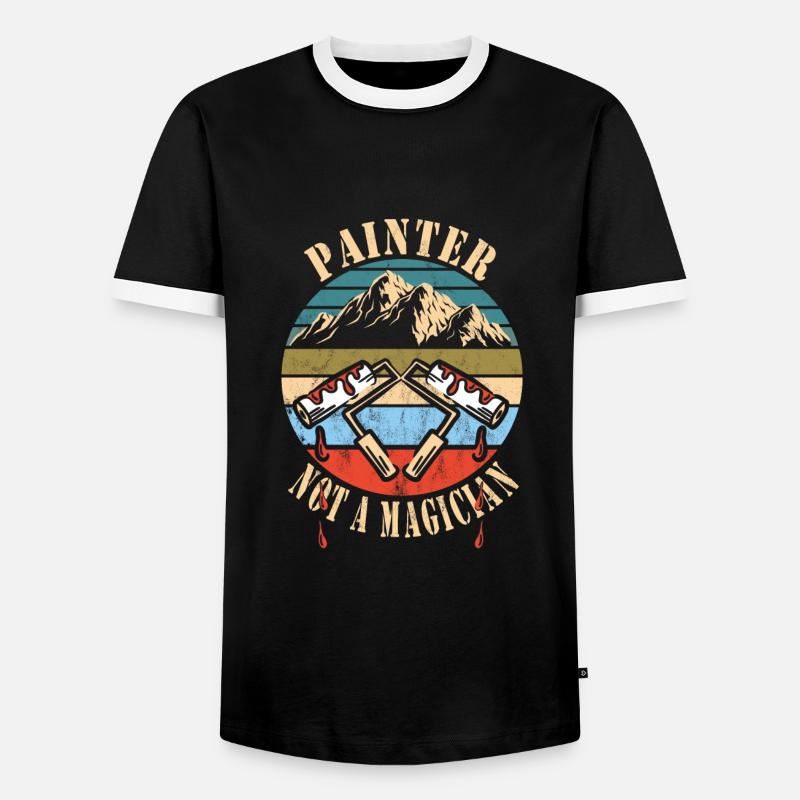 Painter - Men's Ringer Shirt - black/white