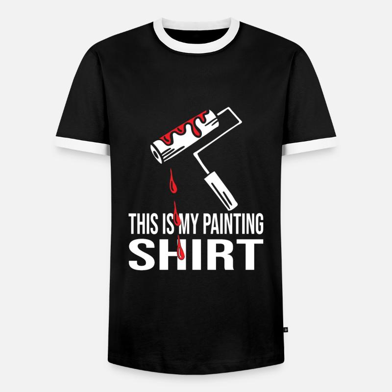 Painter - Men's Ringer Shirt - black/white