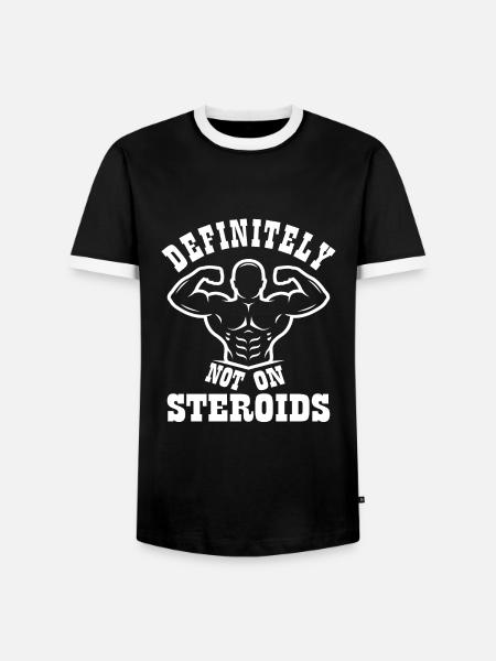 Culturisme - T-shirt contrasté Homme - noir/blanc