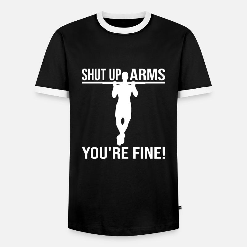Circuit training - Men's Ringer Shirt - black/white