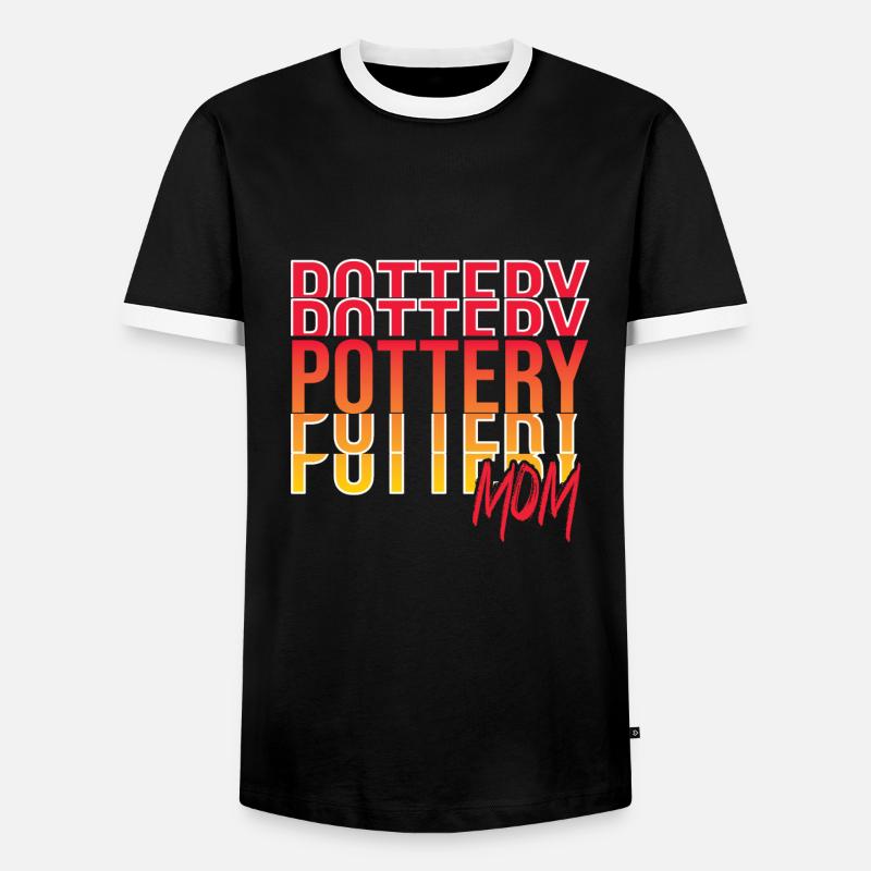Make pottery - Men's Ringer Shirt - black/white