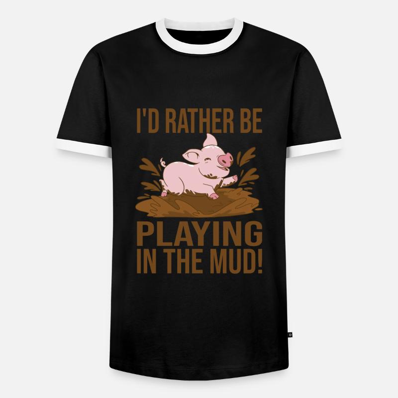 Make pottery - Men's Ringer Shirt - black/white