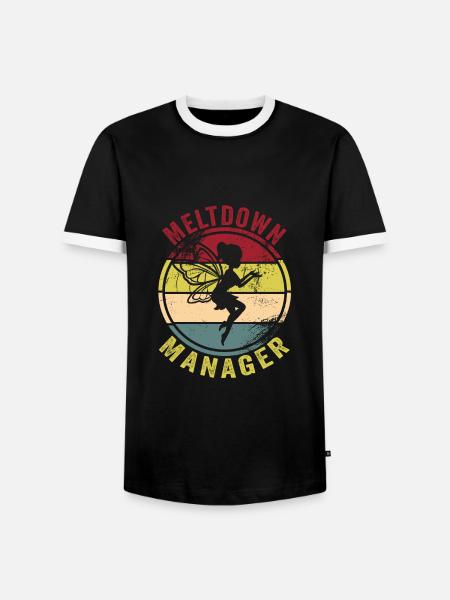 Babysitter - Männer Kontrast-T-Shirt - Schwarz/Weiß