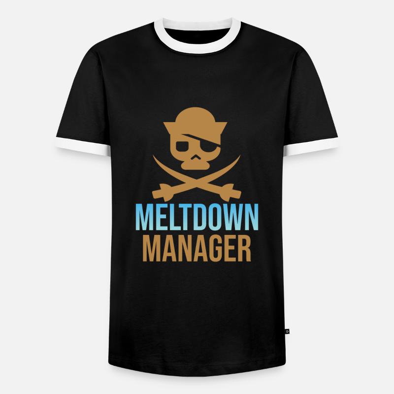 Babysitter - Männer Kontrast-T-Shirt - Schwarz/Weiß