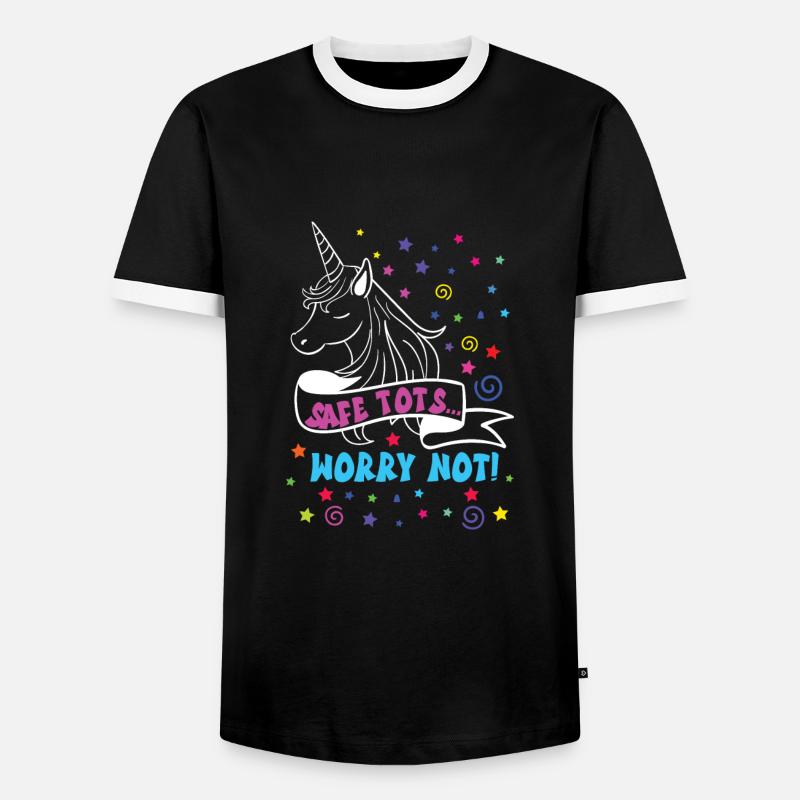 Babysitter - Men's Ringer Shirt - black/white