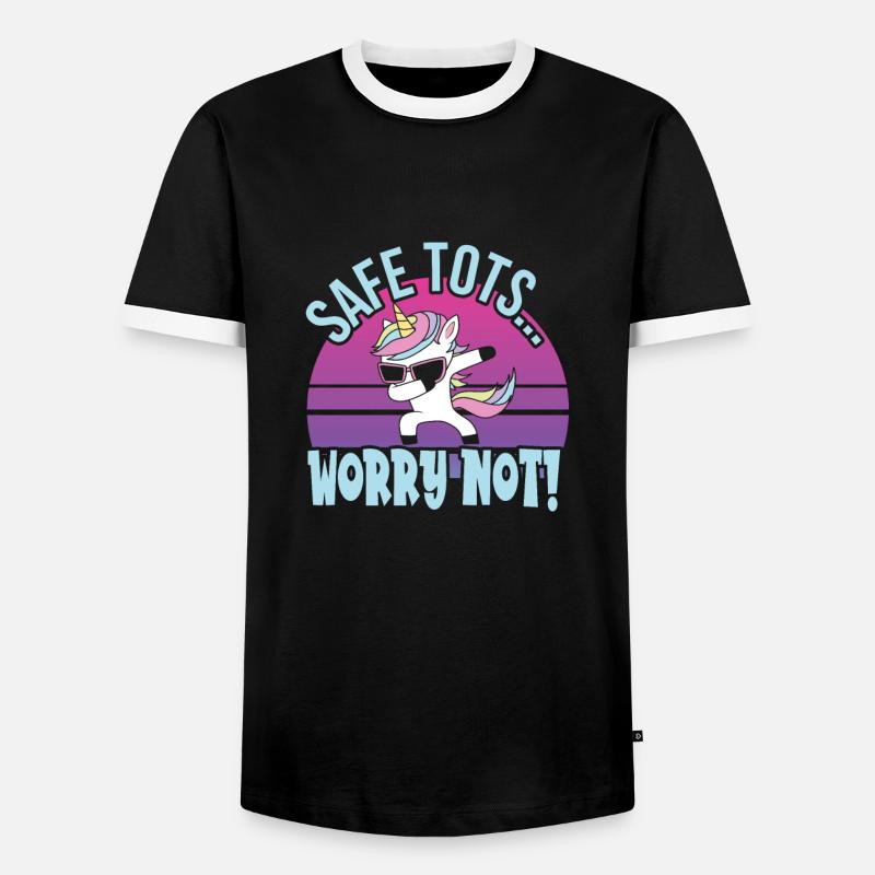 Babysitter - Men's Ringer Shirt - black/white
