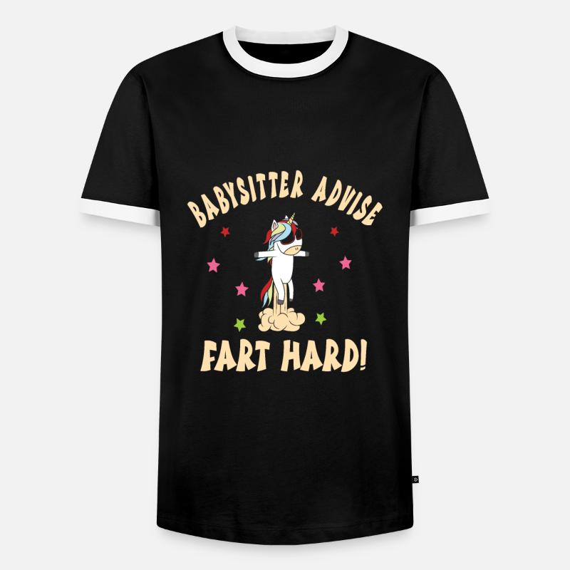 Babysitter - Männer Kontrast-T-Shirt - Schwarz/Weiß