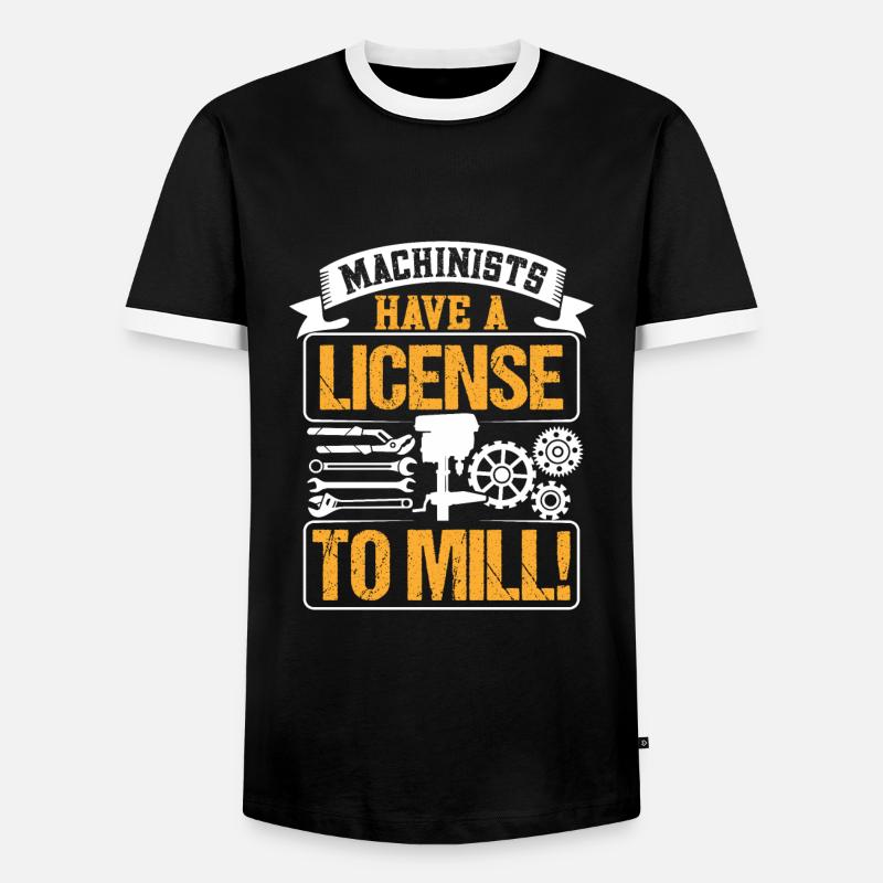Locksmith - Men's Ringer Shirt - black/white