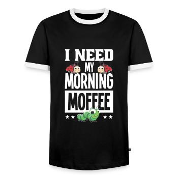Insectes - T-shirt contrasté Homme - noir/blanc - Devant - AI Model Female 172 light (172cm) & AI Model Male 178 light (178cm)