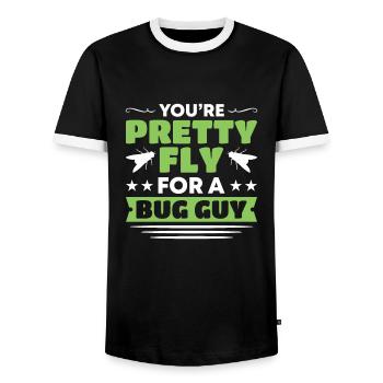 Insectes - T-shirt contrasté Homme - noir/blanc - Devant - AI Model Female 172 light (172cm) & AI Model Male 178 light (178cm)