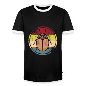 Insekten - Männer Kontrast-T-Shirt - Schwarz/Weiß - Vorne - AI Model Female 172 light (172cm) & AI Model Male 178 light (178cm)