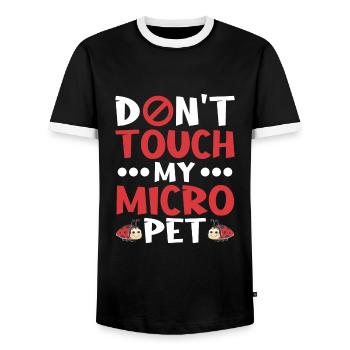 Insekten - Männer Kontrast-T-Shirt - Schwarz/Weiß - Vorne - AI Model Female 172 light (172cm) & AI Model Male 178 light (178cm)