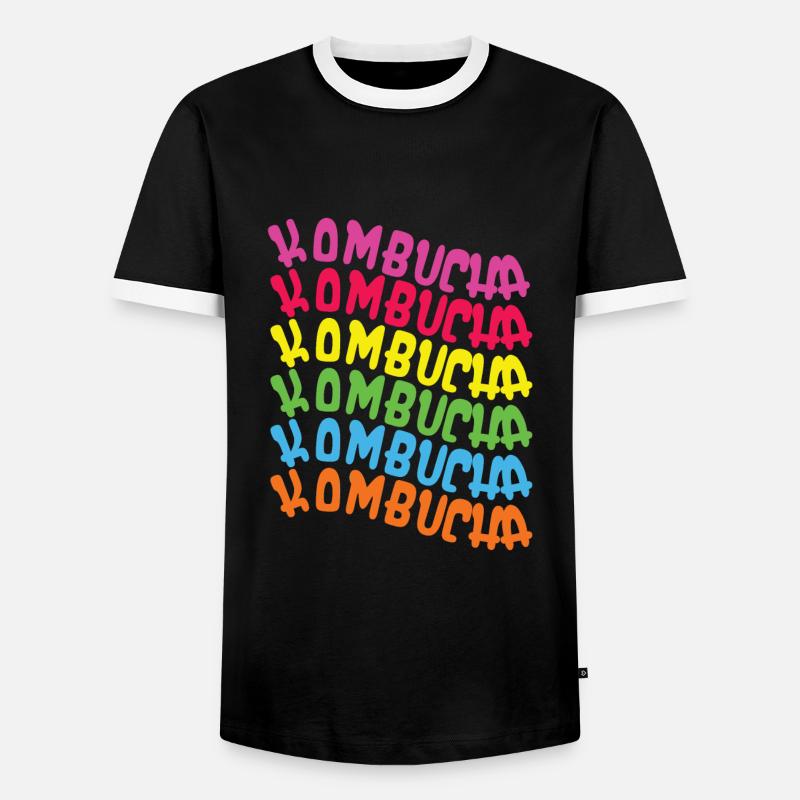 Fermentation - Men's Ringer Shirt - black/white