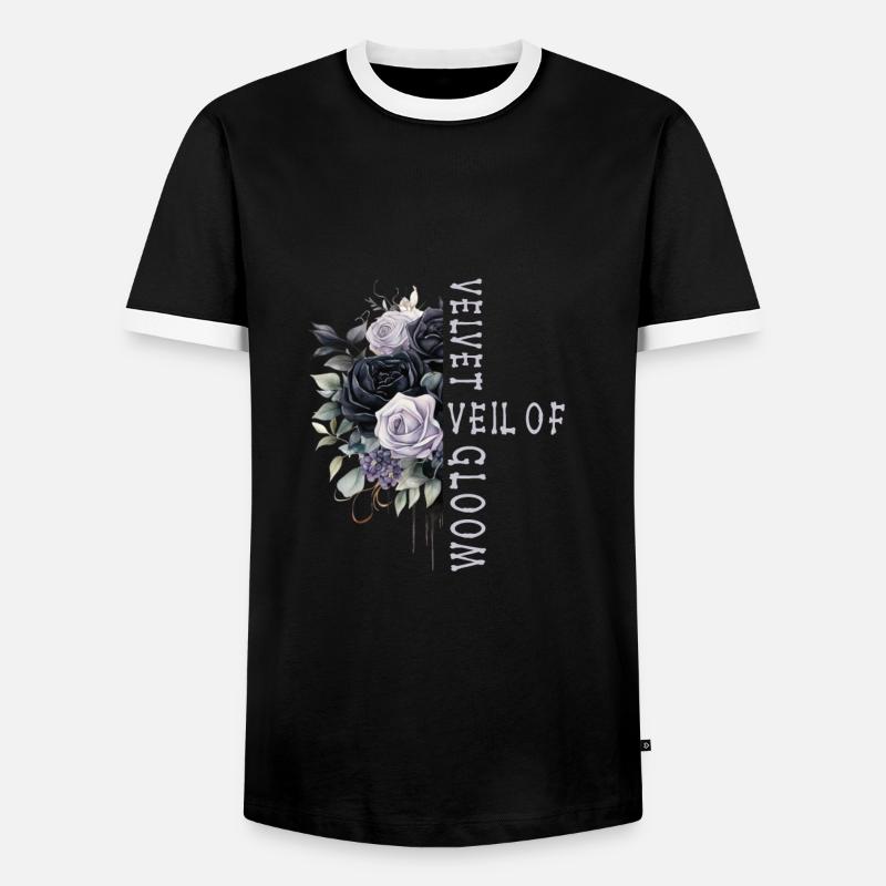 Goth Emo - Männer Kontrast-T-Shirt - Schwarz/Weiß