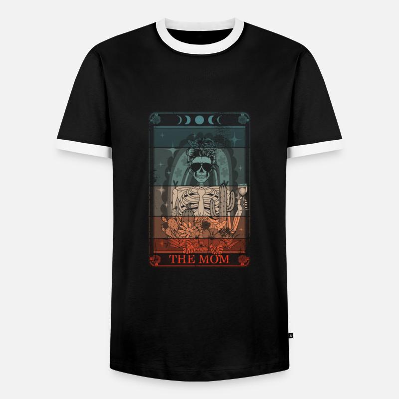 Goth Emo - T-shirt contrasté Homme - noir/blanc