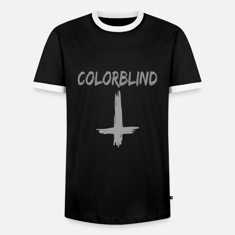 Goth Emo - Men's Ringer Shirt - black/white