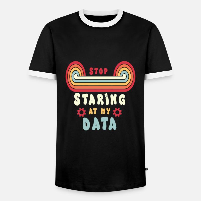 Daten Analytiker Datenschutz Beauftragter - Männer Kontrast-T-Shirt - Schwarz/Weiß