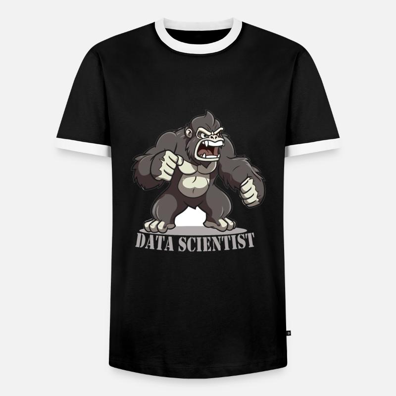 Daten Analytiker Datenschutz Beauftragter - Männer Kontrast-T-Shirt - Schwarz/Weiß