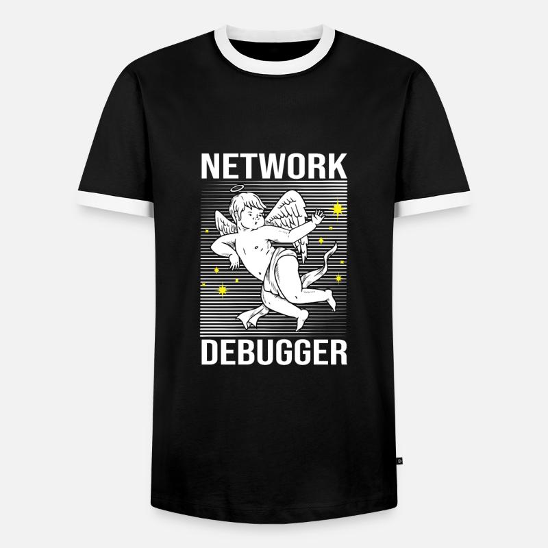 Network Engineer - Männer Kontrast-T-Shirt - Schwarz/Weiß