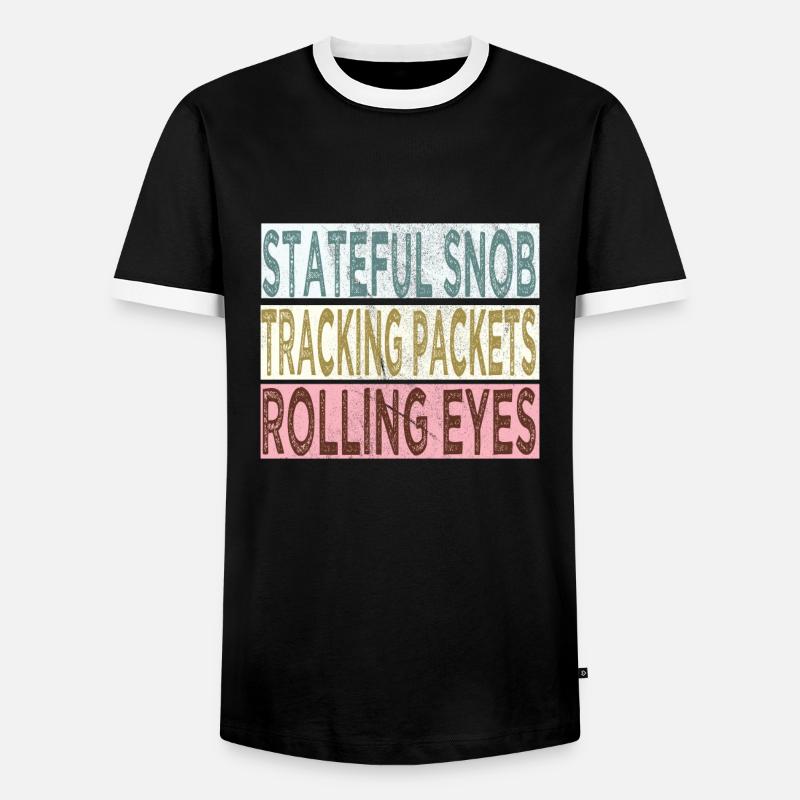 Network Engineer - Männer Kontrast-T-Shirt - Schwarz/Weiß