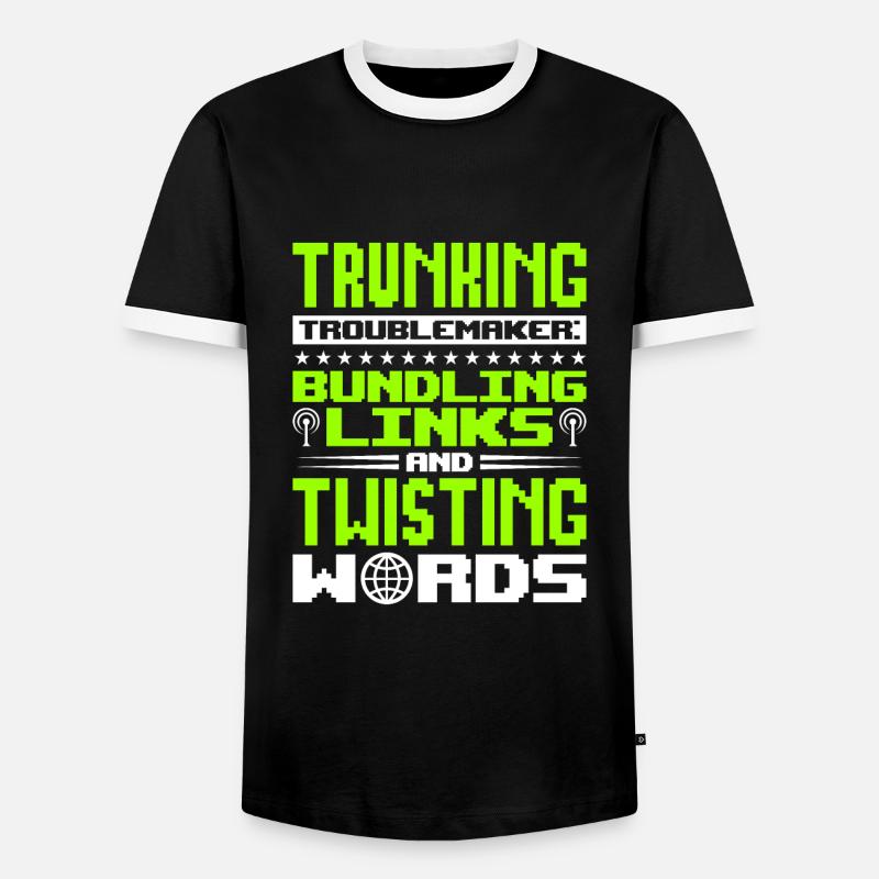 Network Engineer - Männer Kontrast-T-Shirt - Schwarz/Weiß