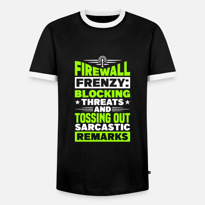 Network Engineer - Männer Kontrast-T-Shirt - Schwarz/Weiß