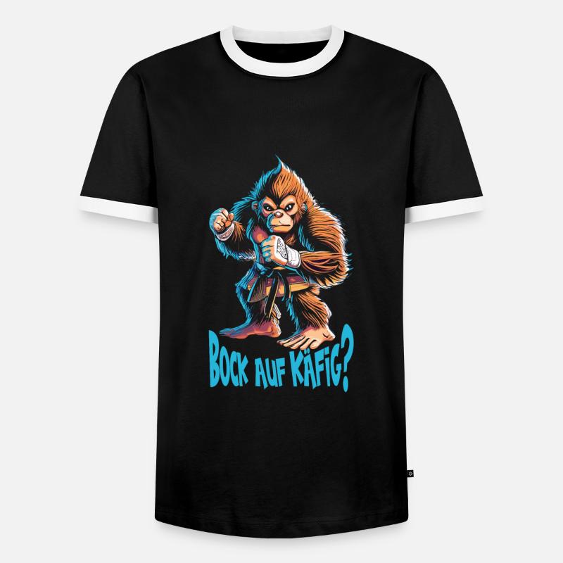 Bare Knuckle - Männer Kontrast-T-Shirt - Schwarz/Weiß