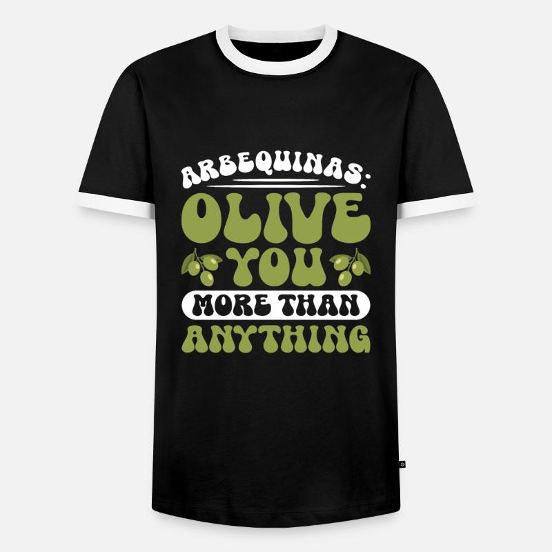 Spanisches Essen - Männer Kontrast-T-Shirt - Schwarz/Weiß