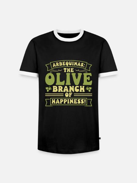 Spanisches Essen - Männer Kontrast-T-Shirt - Schwarz/Weiß